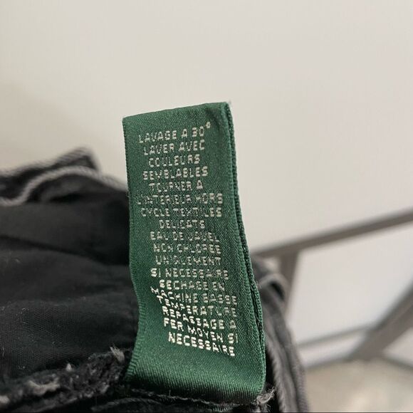 [2] Lauren By Ralph Lauren Black Classic Straight Leg Jeans Fall Cotton Denim - Picture 11 of 13